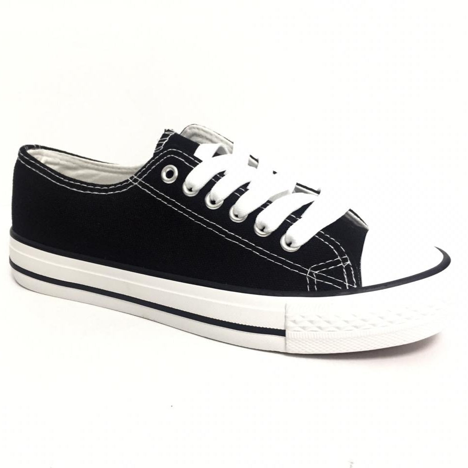 Zapatilla de Lona mujer negro - Pastik.cl