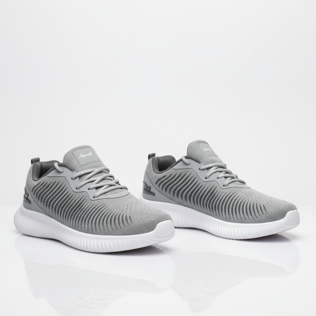 ZAPATILLA DEPORTIVA HOMBRE FLEX POWER PLATA 8707 - Pastik.cl