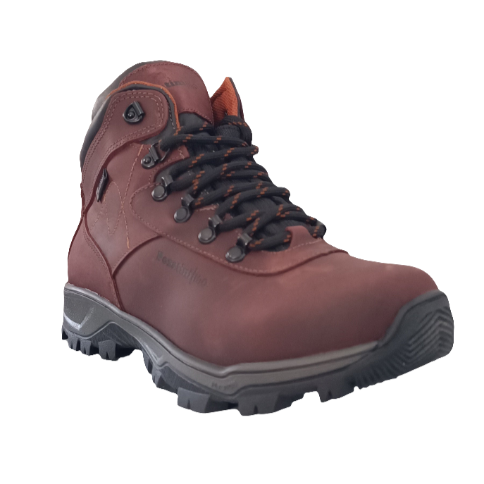 BOTIN HOMBRE WATERPROOF PATY POZATINI MARRÓN BORDO