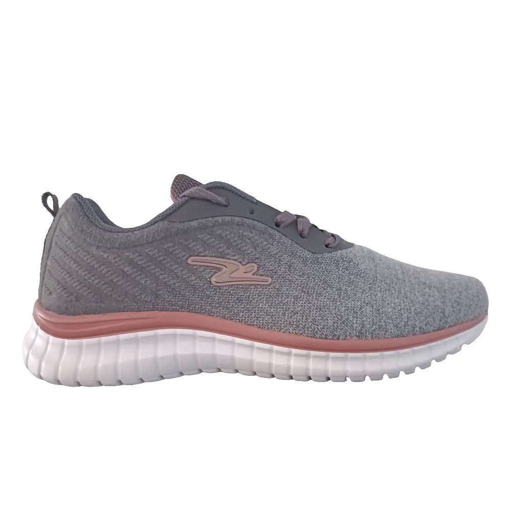 ZAPATILLA DEPORTIVA MUJER CENIZA ROSA 8614. - Pastik.cl