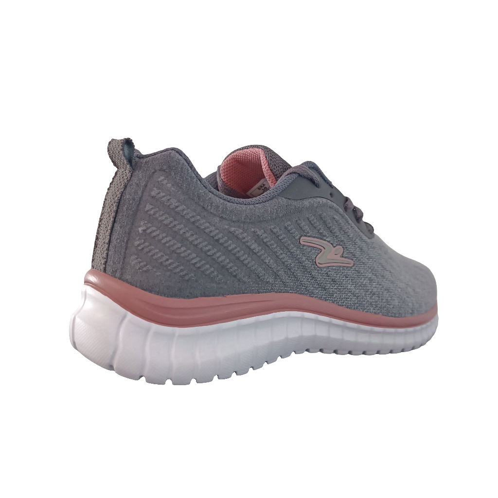 ZAPATILLA DEPORTIVA MUJER CENIZA ROSA 8614. - Pastik.cl