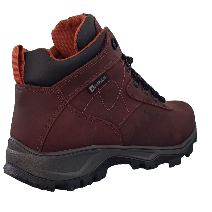 BOTIN HOMBRE WATERPROOF PATY POZATINI MARRÓN BORDO