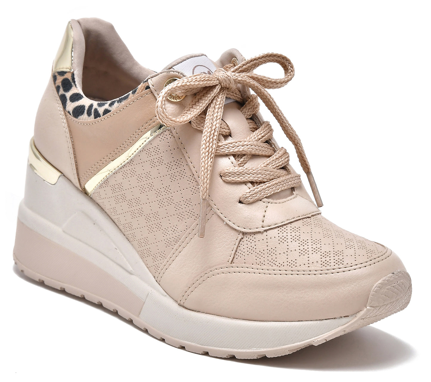 ZAPATILLA PLATAFORMA CREMA GUEPARDO