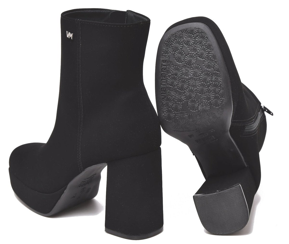 Botin Gamuza Taco Cuadrado - Pastik.cl