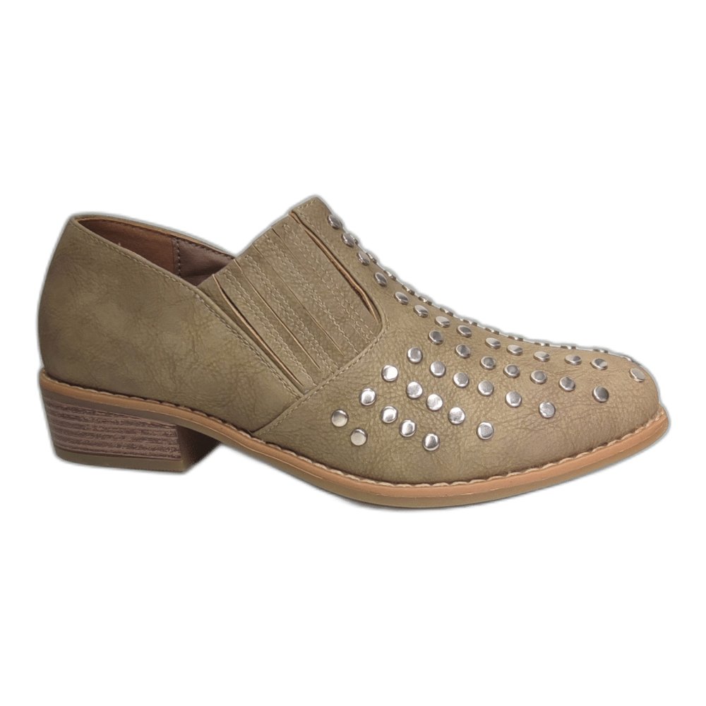 Mocasín Khaki Tachas - Pastik.cl