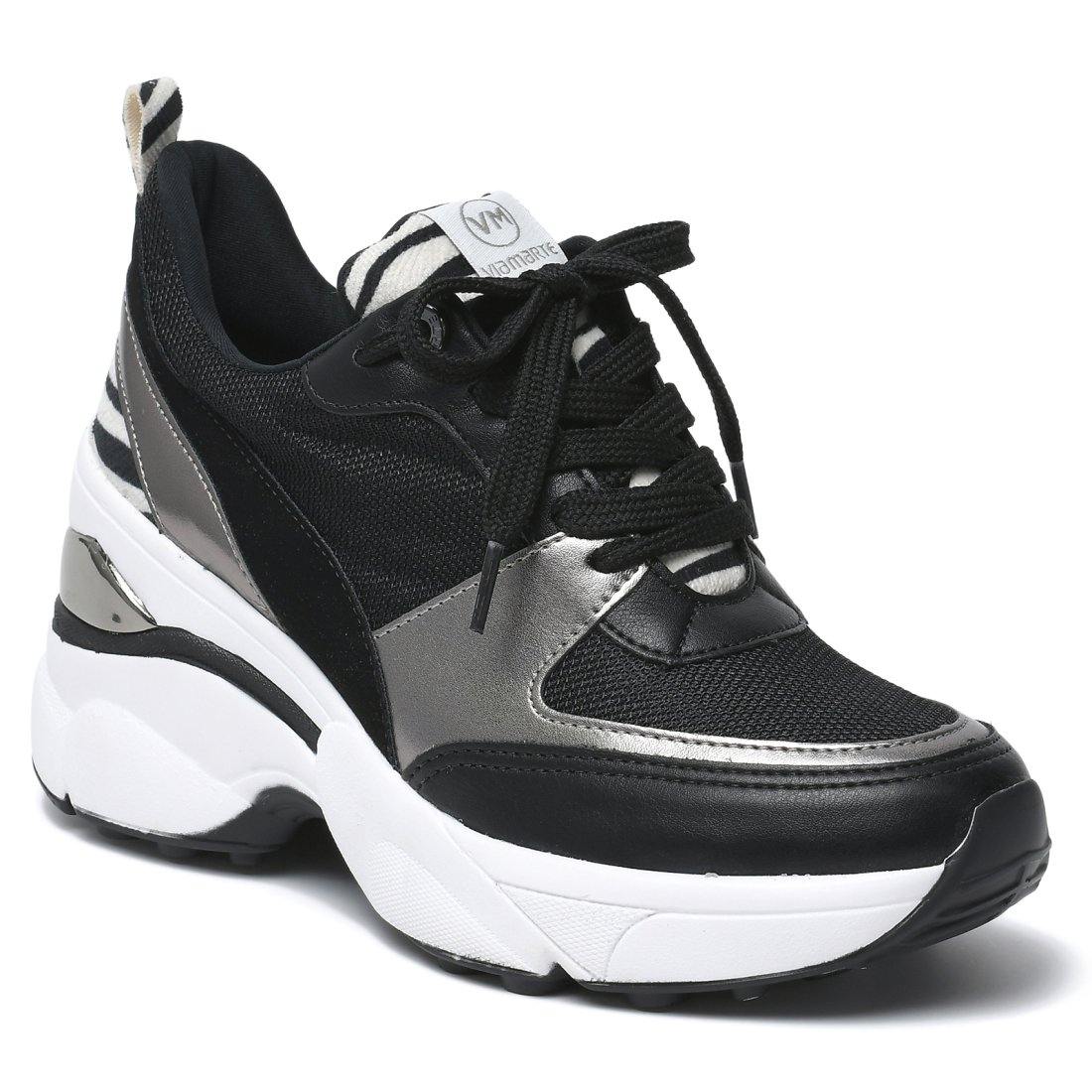 Zapatilla Analú Negro 1601 - Pastik.cl