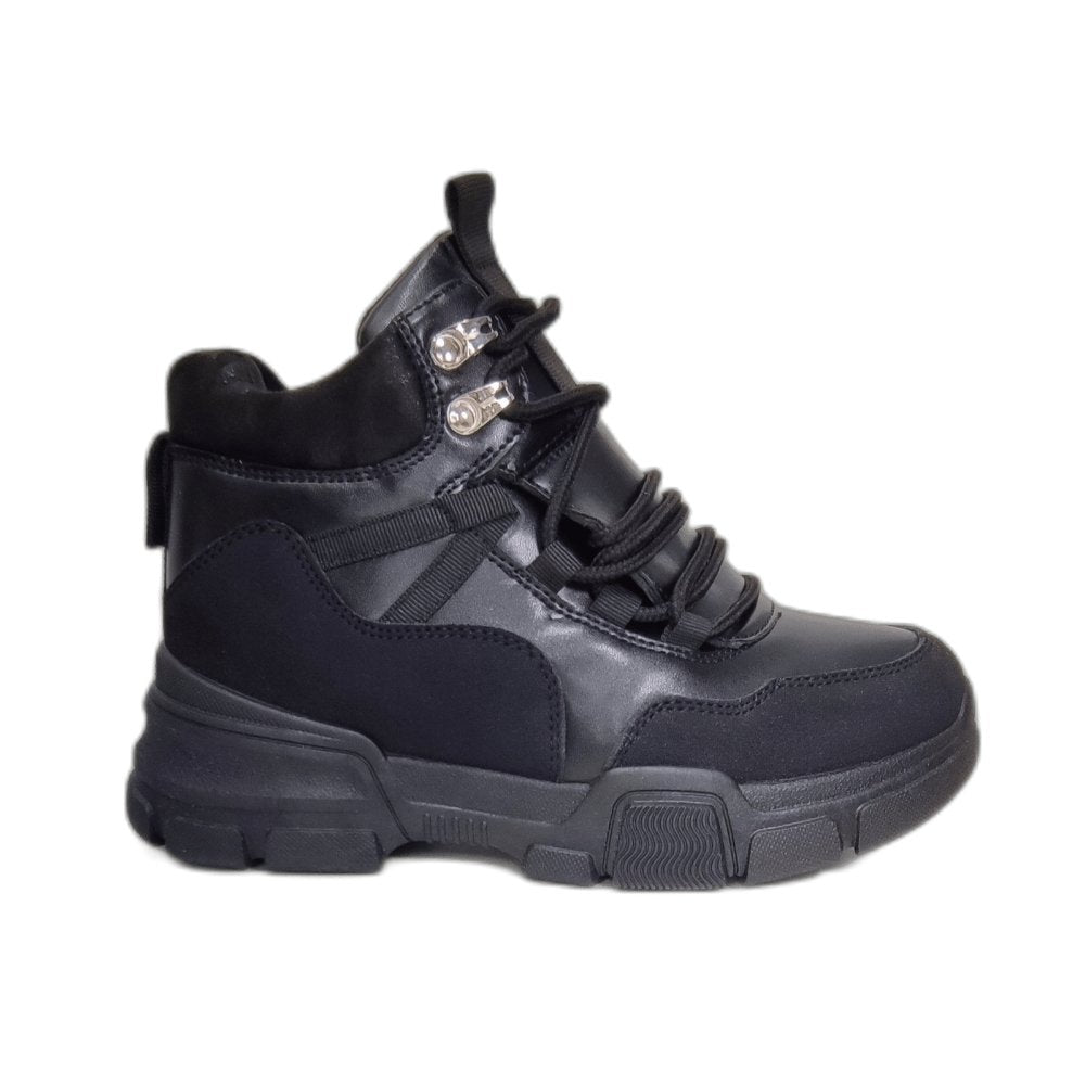Zapatillas negras con caña online