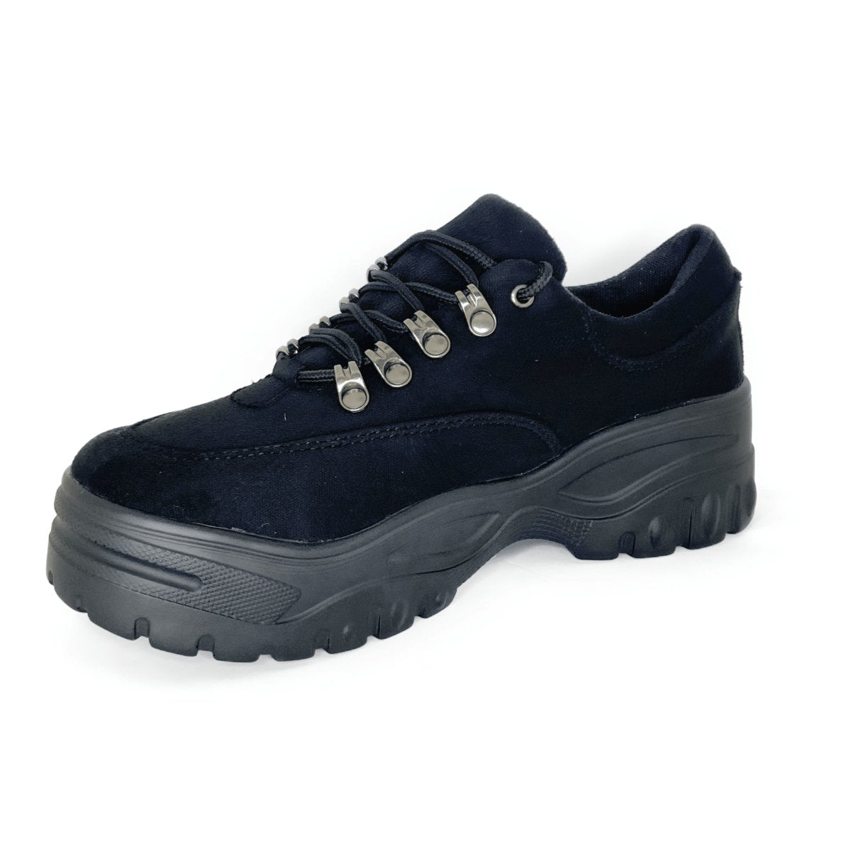 Zapatilla PRETA Negra Microfibra CAJA 12 PARES 36 AL 41 - Pastik.cl