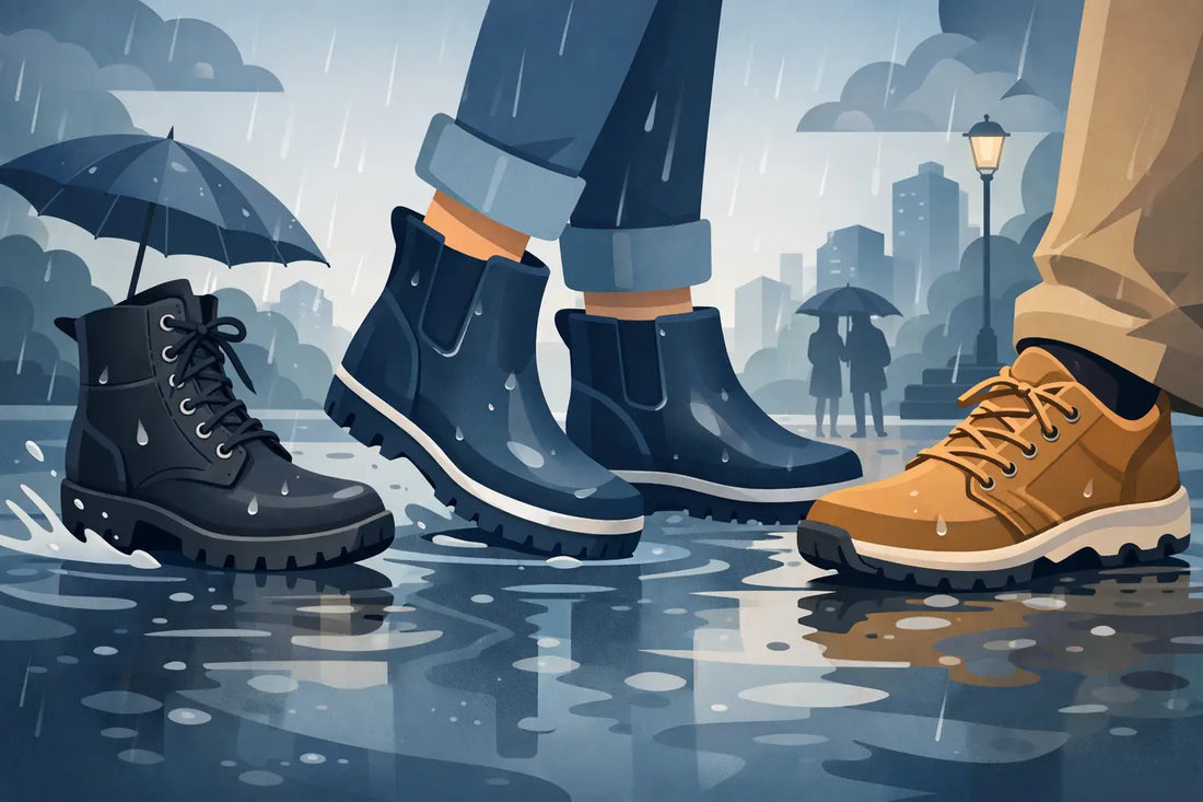 Qué zapatos usar con lluvia sin resbalar