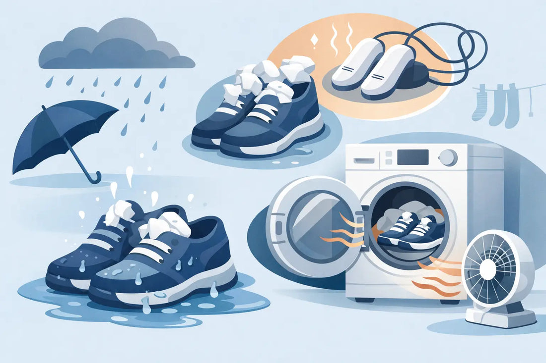 Cómo secar zapatos mojados sin dañarlos