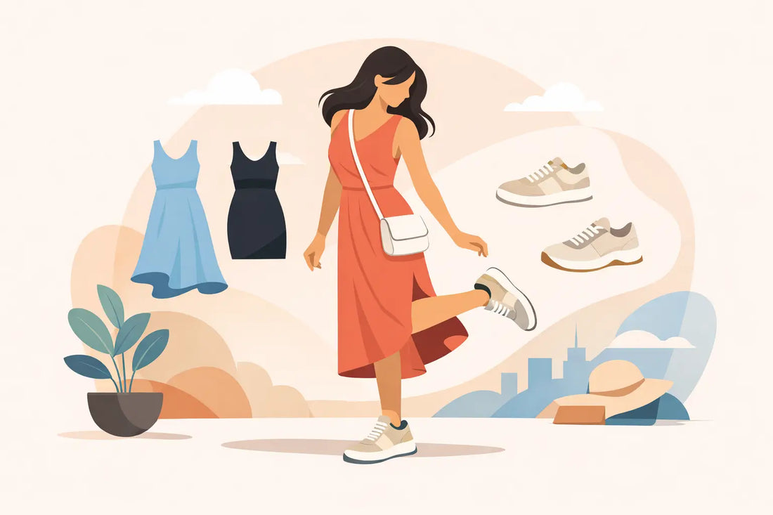 Cómo combinar sneakers con vestidos sin fallar