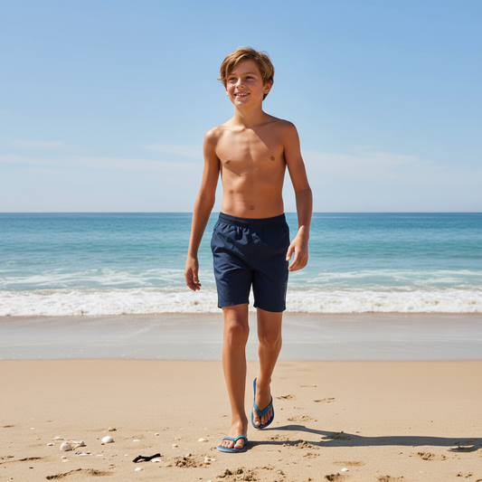 Short Deportivo Niño Azul Marino