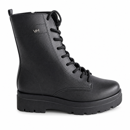 Botín Negro Combat Via Marte Caña Media para Mujer | Pastik.cl