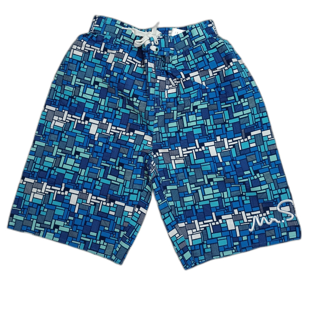 Short traje de baño Niño azul