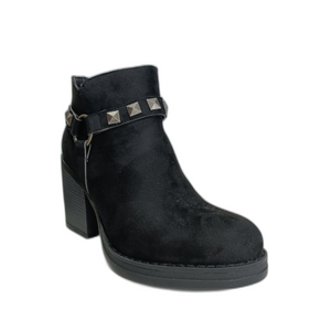 BOTIN NEGRO TACO CUADRADO