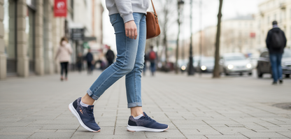 ZAPATILLA DEPORTIVA MUJER MARINO SALMON 8806.