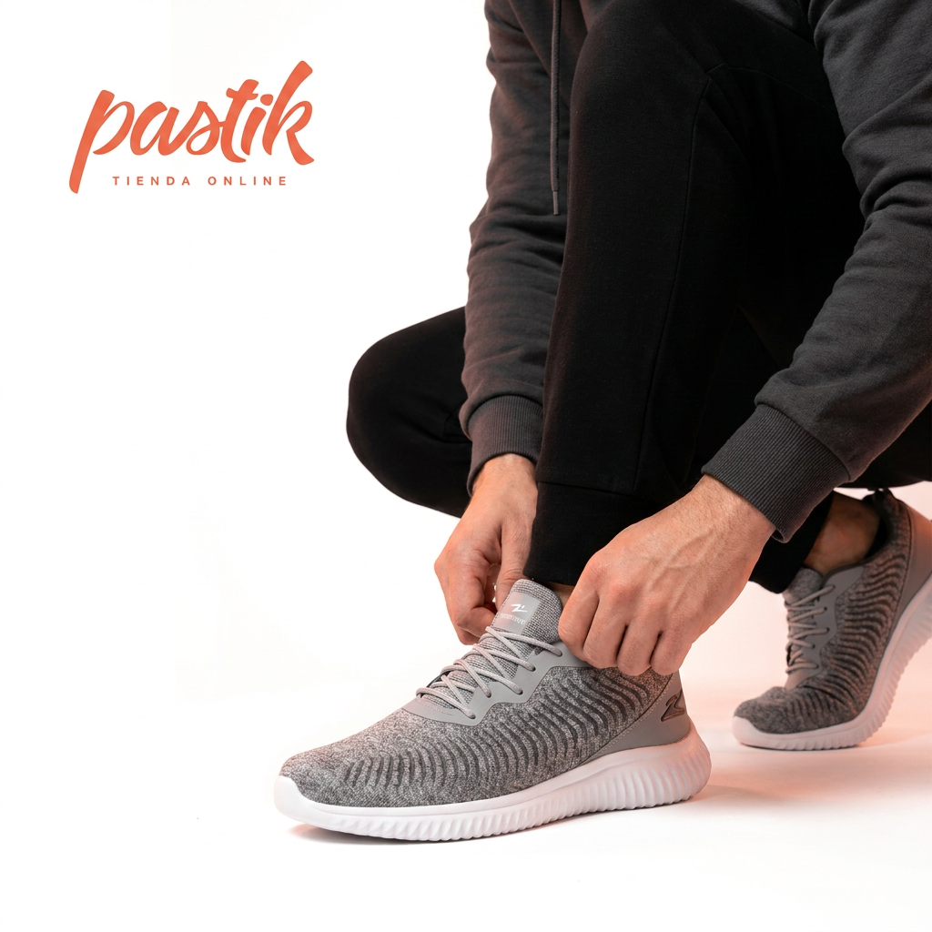 ZAPATILLA DEPORTIVA HOMBRE FLEX POWER PLATA 8707