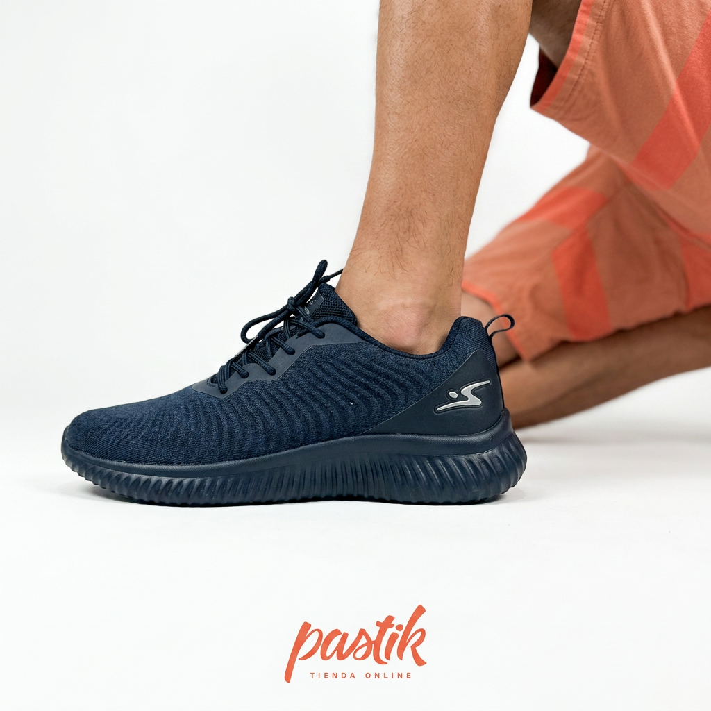 ZAPATILLA DEPORTIVA HOMBRE FLEX POWER NEGRO 8707.