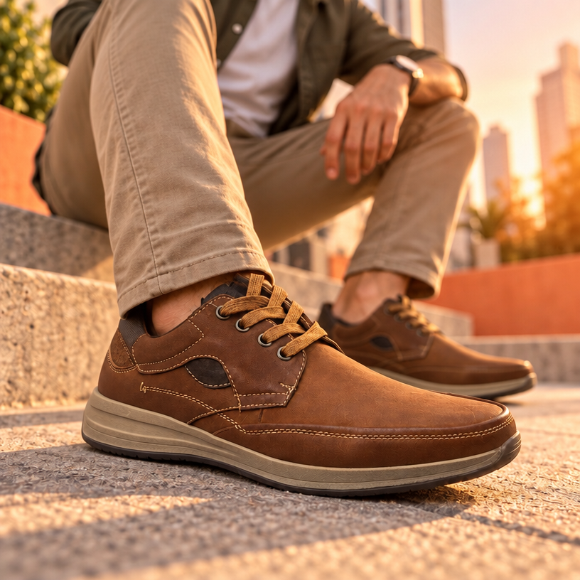 Zapato Cuero Chocolate con cordones | Pastik Chile