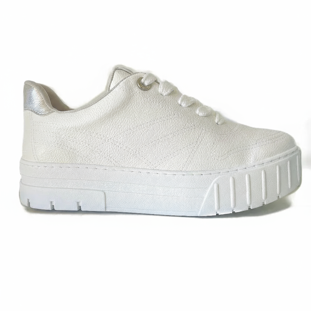 ZAPATILLA PLATAFORMA BLANCA MUJER SCOT VIA MARTE - Pastik.cl