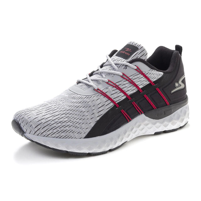 ZAPATILLA DEPORTIVA HOMBRE CENIZA ROJO - Pastik.cl