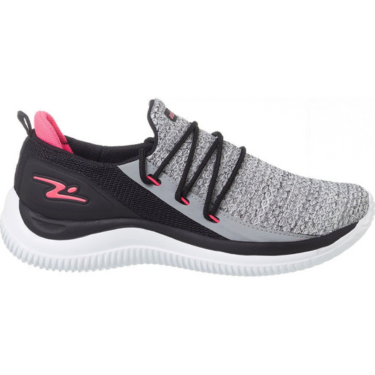 ZAPATILLA DEPORTIVA MUJER CENIZA NEGRO ROSA 8410.