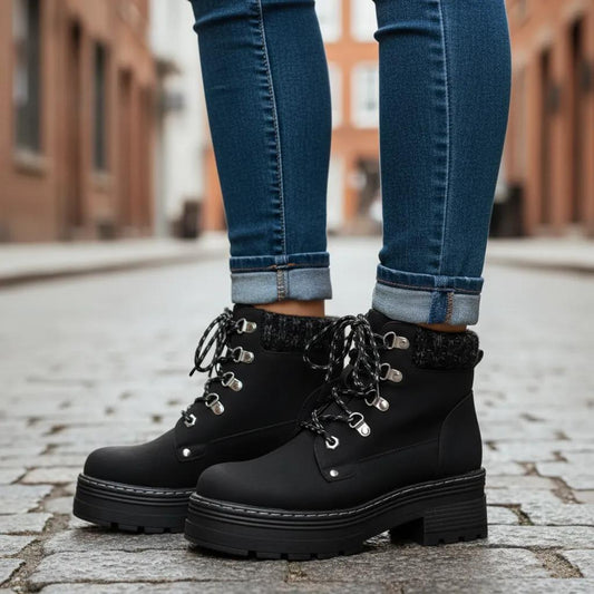 Botín Urbano de Plataforma- Estilo Robusto y Máximo Confort Térmico - Pastik.cl