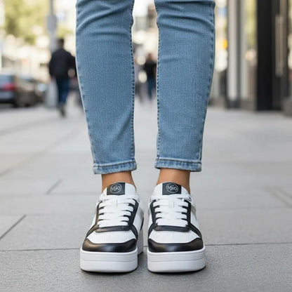 ZAPATILLA MUJER NEGRA PLATA MICKY - Pastik.cl