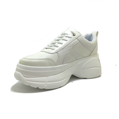 Zapatilla Plataforma Blanca Mujer