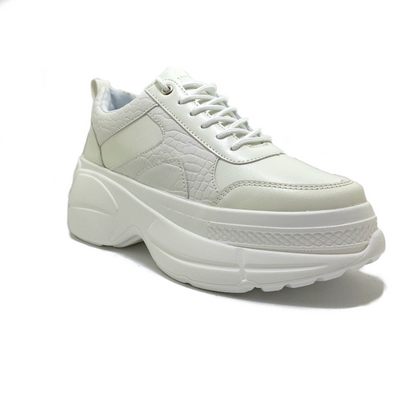 Zapatilla Plataforma Blanca Mujer