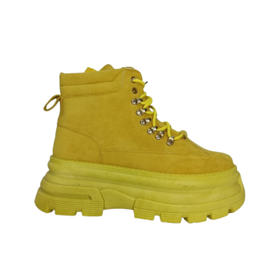 Zapatilla Caña Alta Amarillo - Pastik.cl