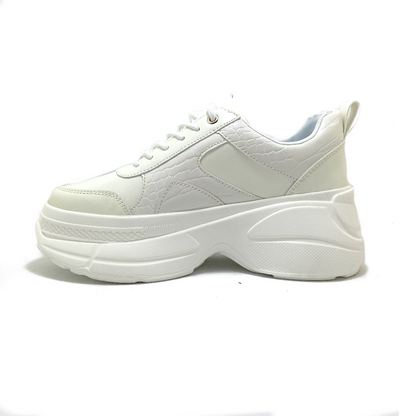 Zapatilla Plataforma Blanca Mujer