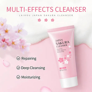 Sakura Kit 7  unidades Bloqueador antiarrugas retocador de lineas limpiador y Nutricion Facial