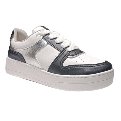 ZAPATILLA MUJER NEGRA PLATA MICKY