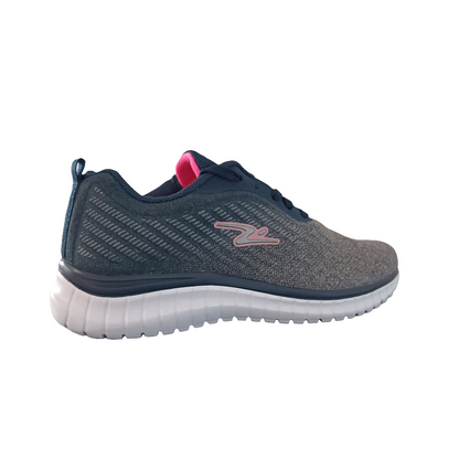 ZAPATILLA DEPORTIVA MUJER GRAFITO MARINO ROSA 8614.
