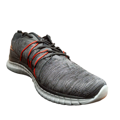 ZAPATILLA DEPORTIVA HOMBRE NEGRO CENIZA ROJO 8619.