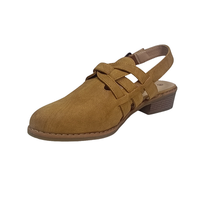 Puntilla Vestir Camel Trenzada