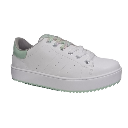 ZAPATILLA PLATAFORMA MUJER BLANCA VERDE LEMONAKI