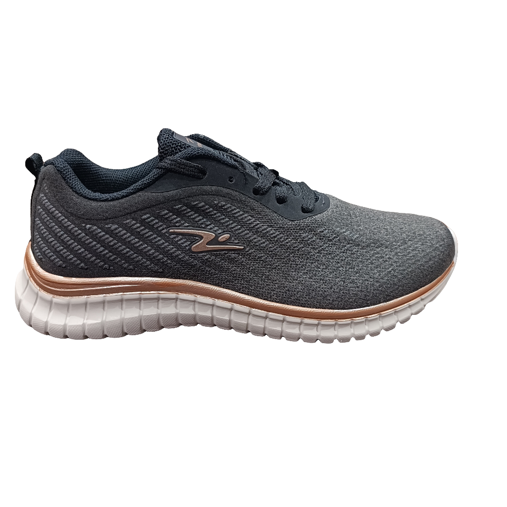 ZAPATILLA DEPORTIVA MUJER NEGRO BRONCE 8614. - Pastik.cl