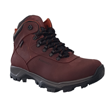 BOTIN HOMBRE WATERPROOF PATY POZATINI MARRÓN BORDO