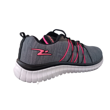 ZAPATILLA DEPORTIVA MUJER GRAFITO NEGRO ROSA 8619