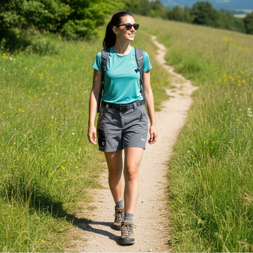 Short Outdoor Mujer  Gris Tremaya +8000 - Pantalon Corto Mujer - Pastik.cl