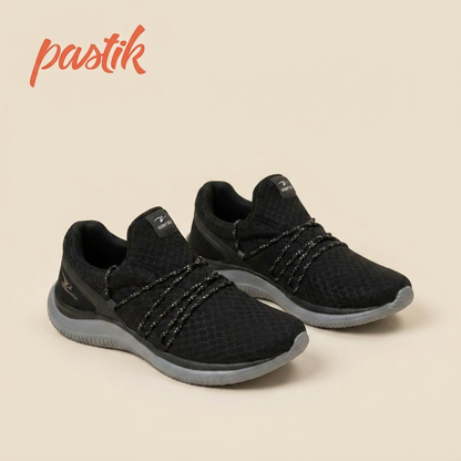 Zapatillas deportivas para mujer en color negro de la marca Pastikcl, con diseño cómodo y moderno para ejercicio y uso diario.