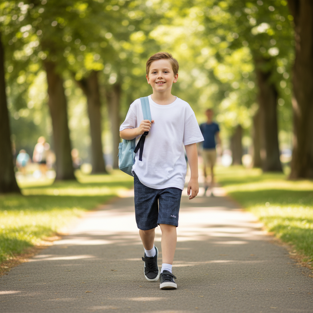 Short Vestir Niño Azul Marino
