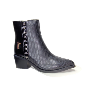 BOTIN NEGRO TACHAS CRO
