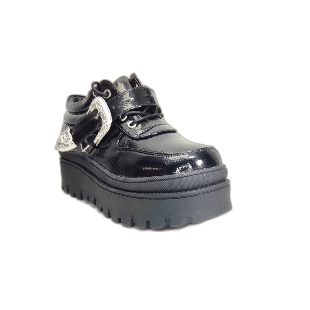 BOTIN NEGRO CHAROL HEBILLA