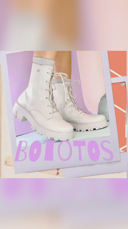 Botin mujer Beige Porcelana