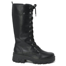 Cargar imagen en el visor de la galería, Bota Cordones Negro Taco Medio 6807 - Pastik.cl
