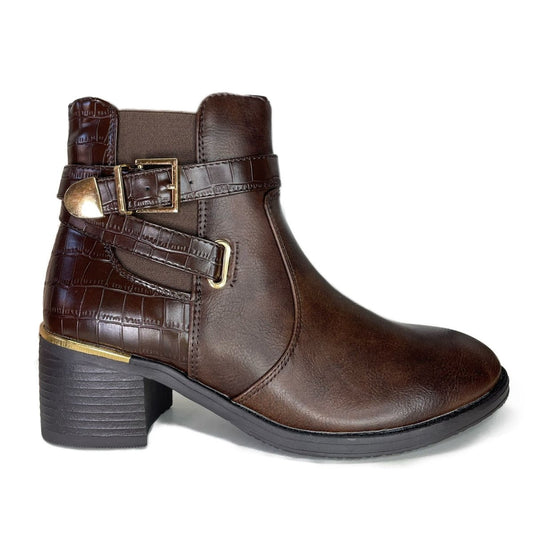 Botin Cafe Taco medio. - Pastik.cl