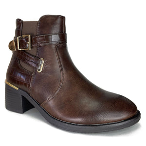 Botin Cafe Taco medio. - Pastik.cl